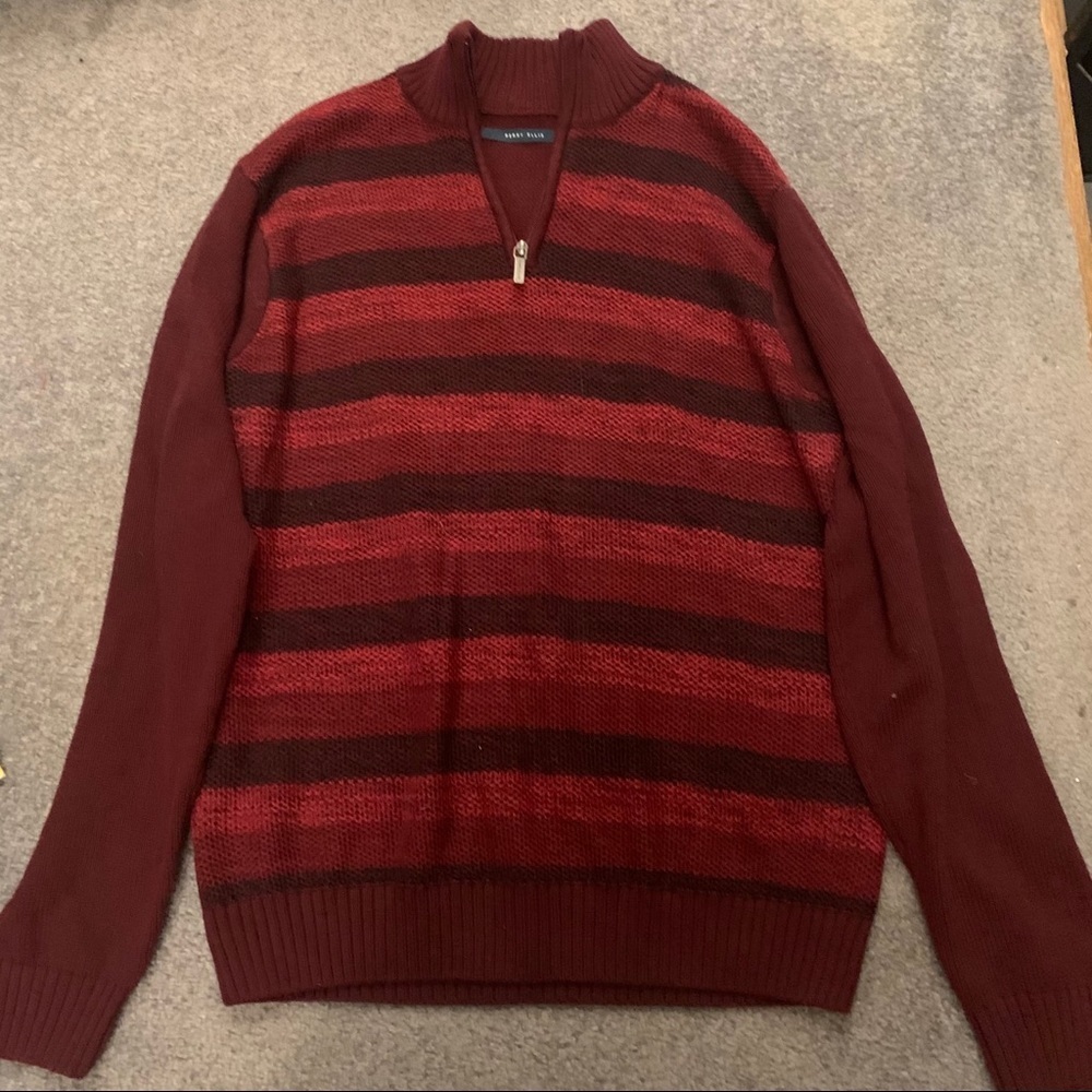 Perry Ellis size Large 1/4 zip sweater